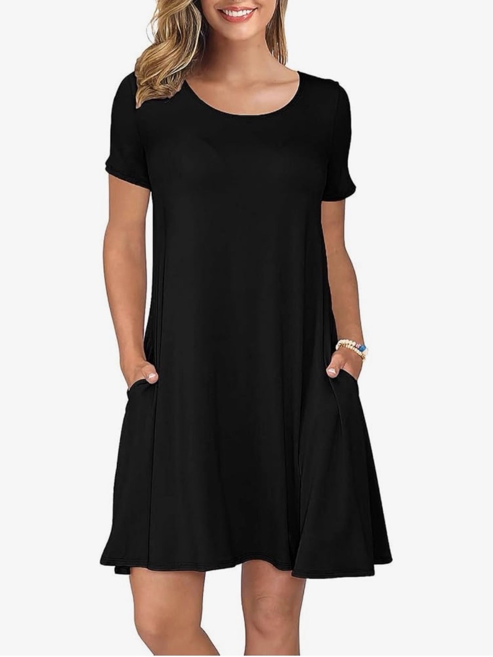 KORSIS Black T-Shirt Dress